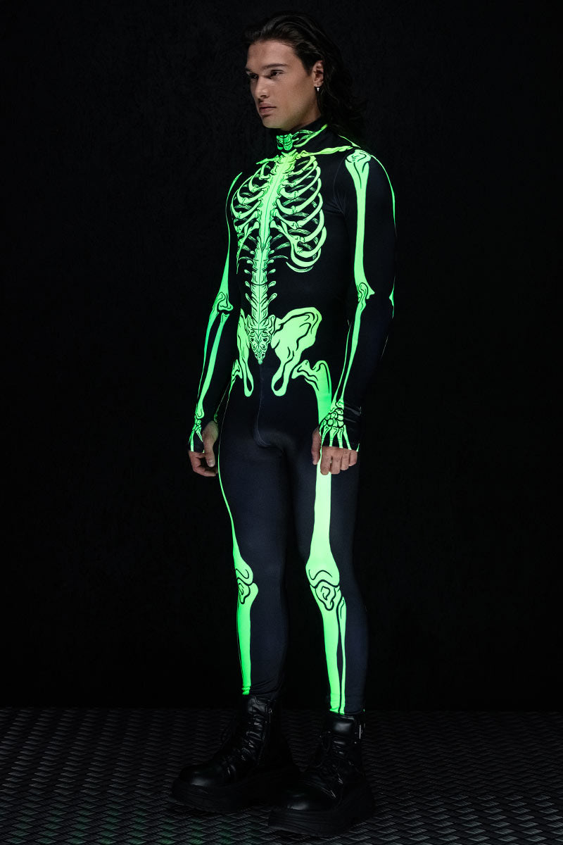 Acid Skeleton Men's Costume UV Side View