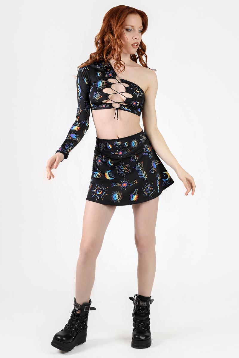 Alchemist's Illusion High Waisted Skort Set Full View