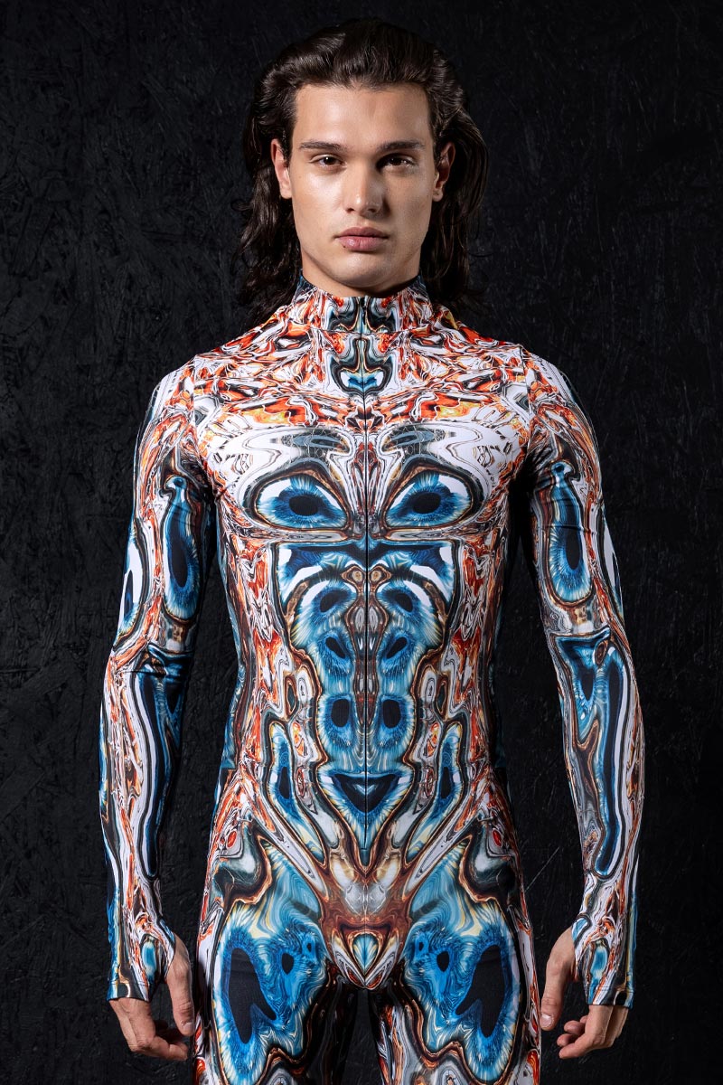 Alien Morphology Men's Costume Close View