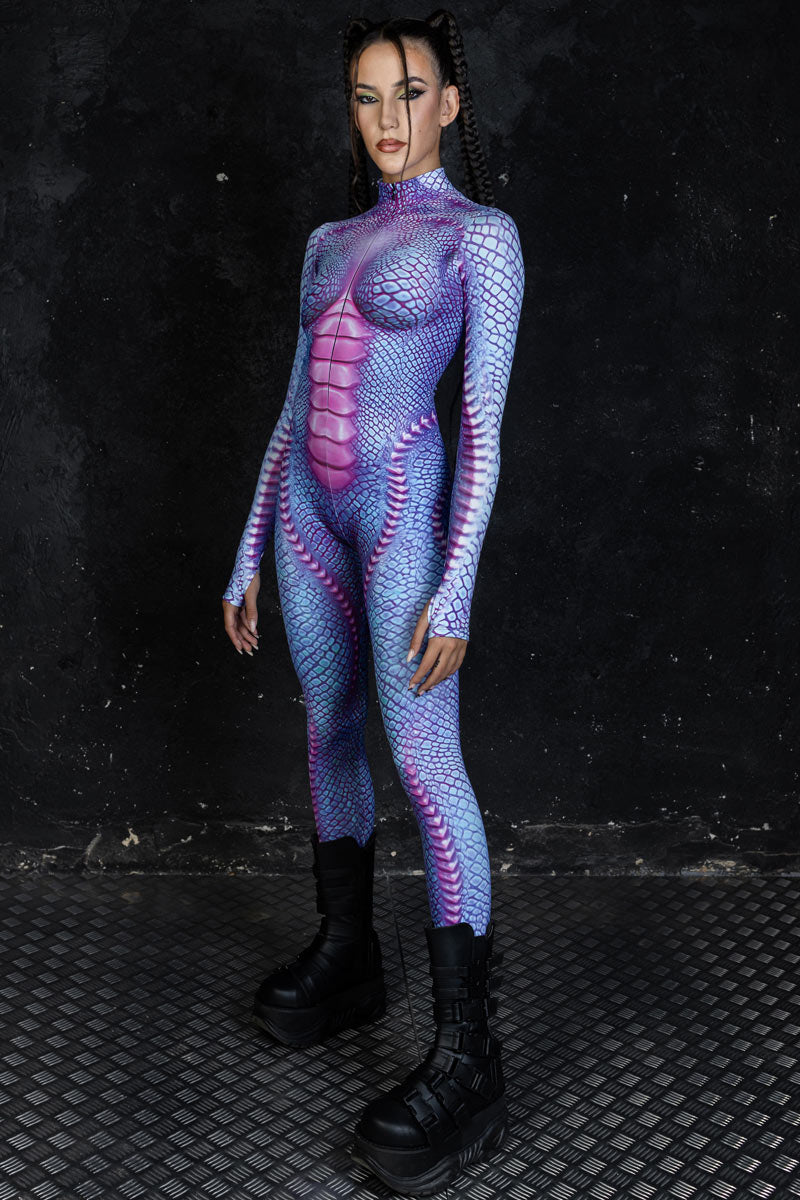 Aqua Reptile Costume Side View