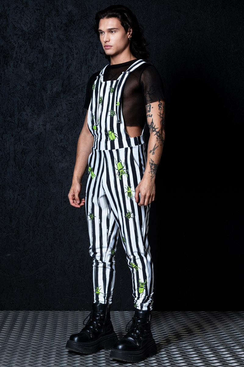 Beetlejuice Men's Overalls Side View