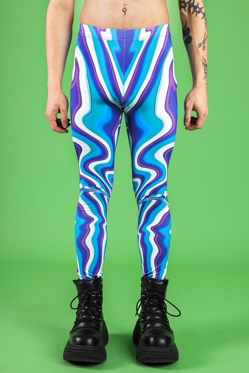 Blue Currents Men's Leggings