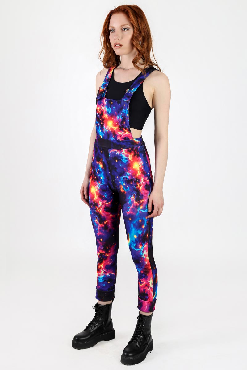 Bursting Galaxy Overalls Side View