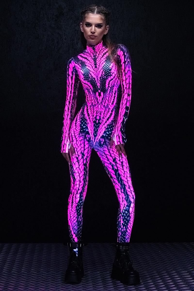 Candy Viper Costume UV Front View