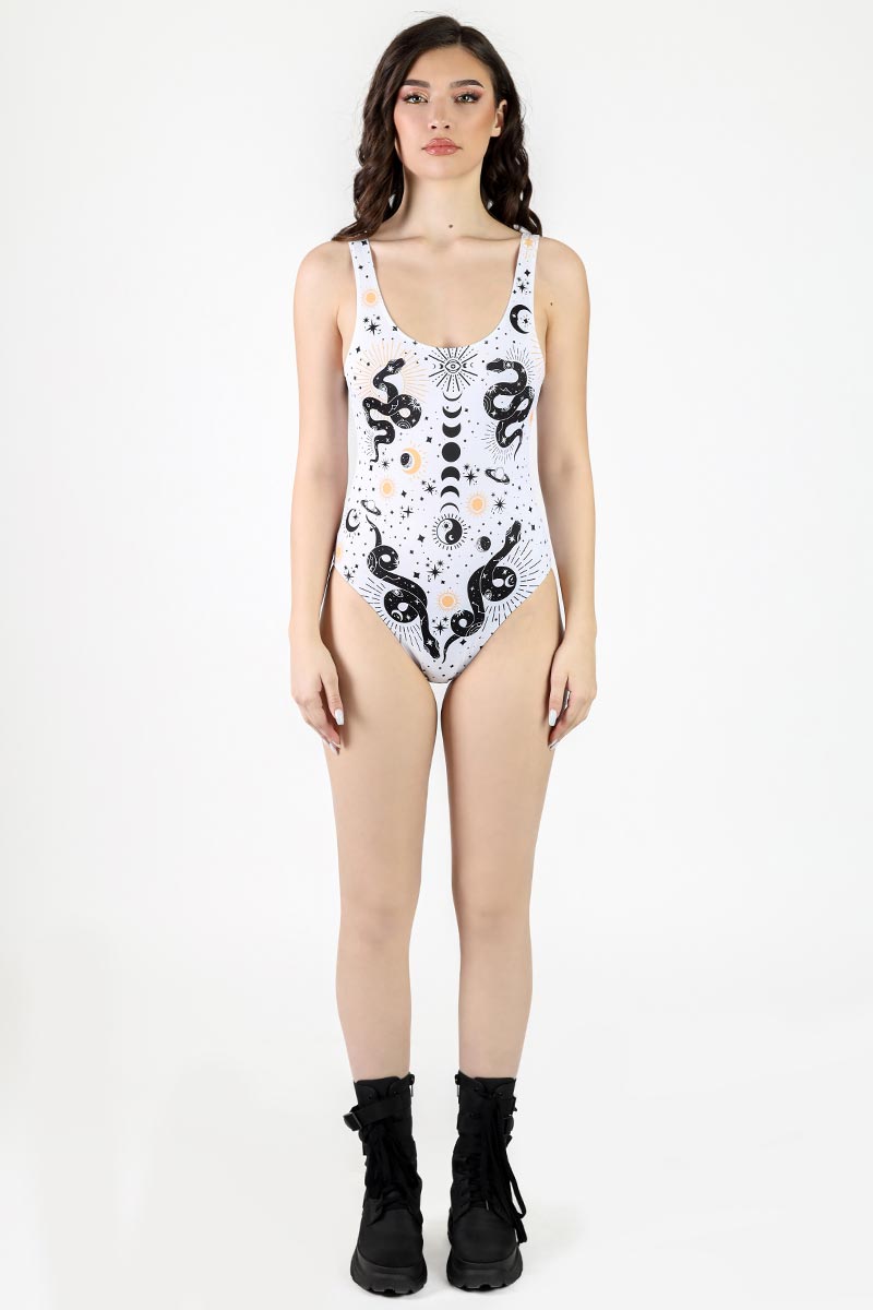 Divine Serpent One Piece Swimsuit Full View