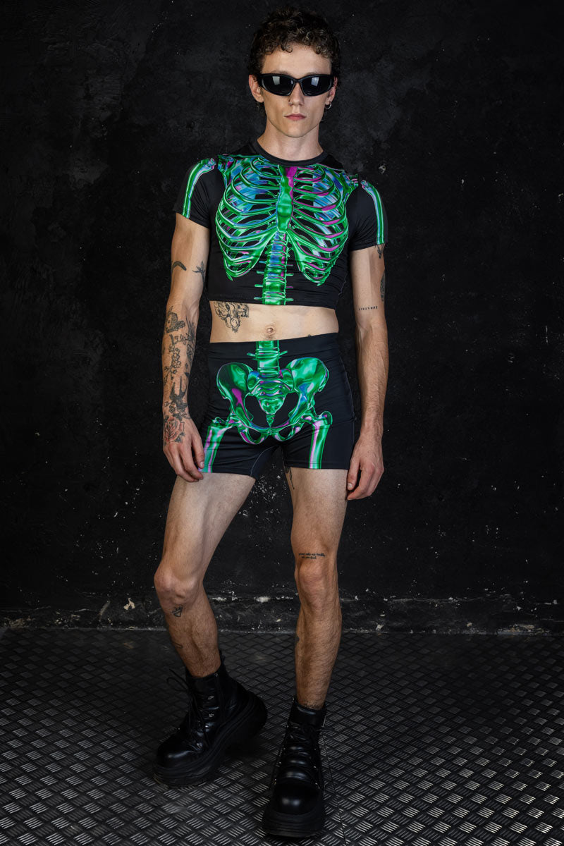 Emerald Skeleton Men Tank Top Full View