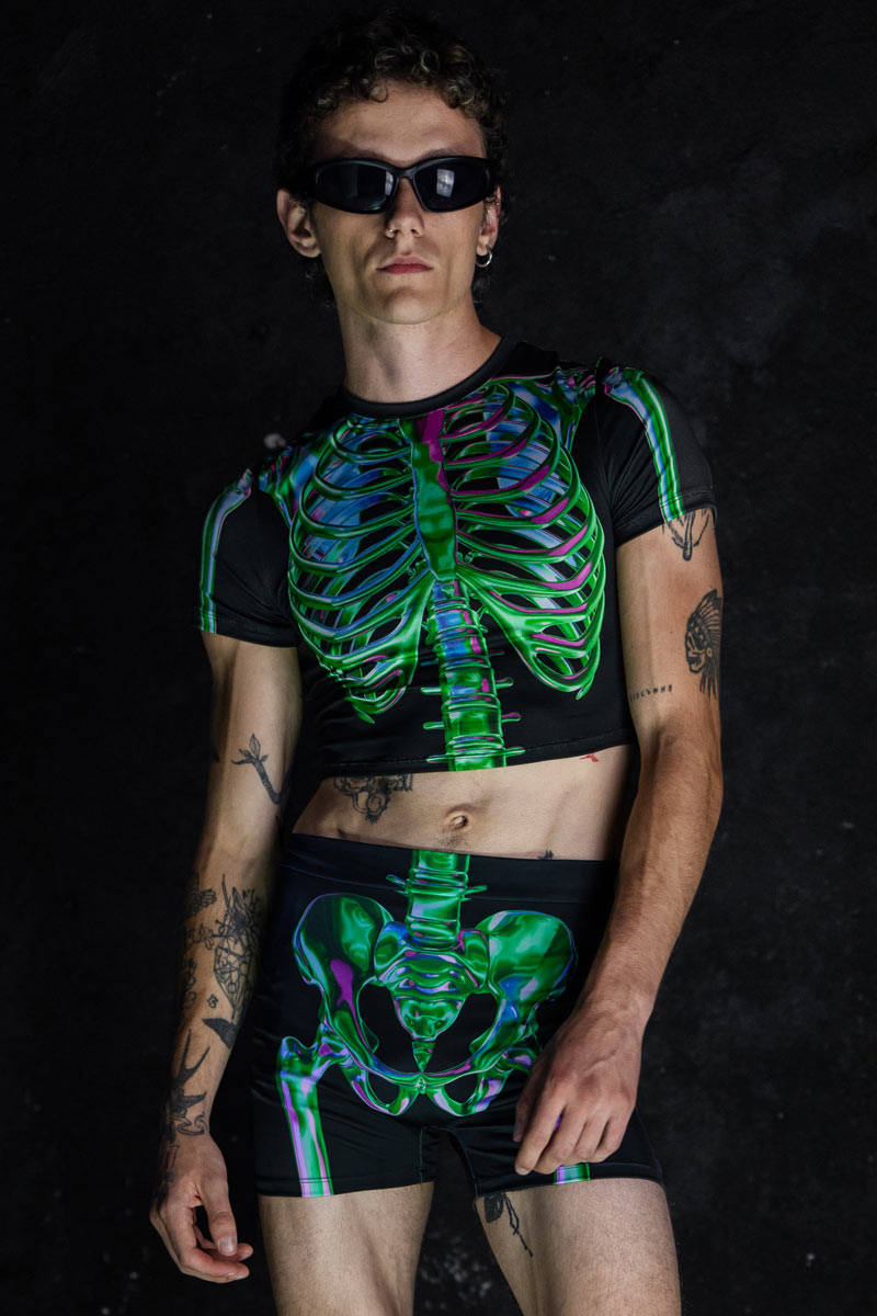 Emerald Skeleton Men Tank Top