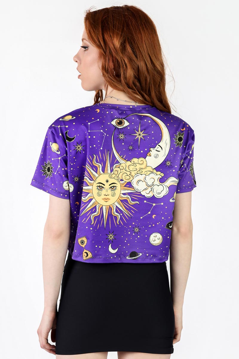 Enchanted Sky Cropped Tee Back View