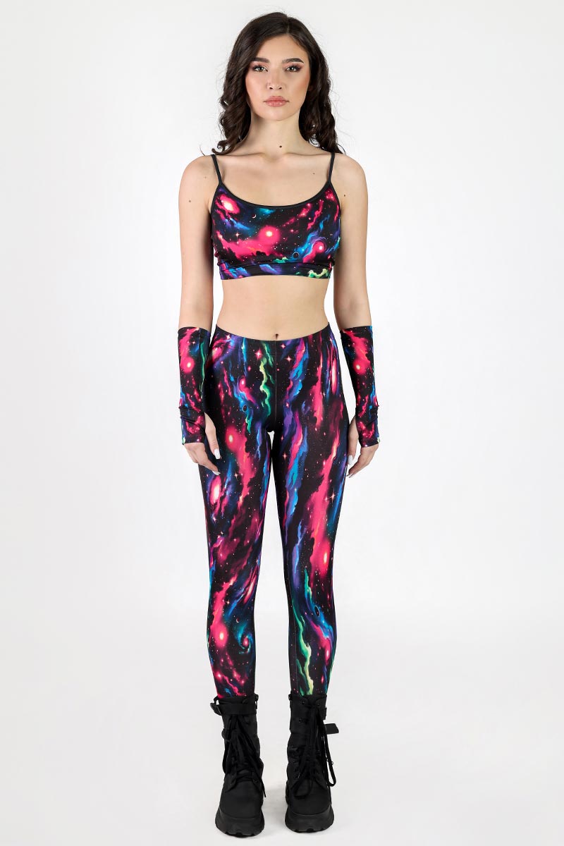 Galactic Glimpse Leggings Set Front View