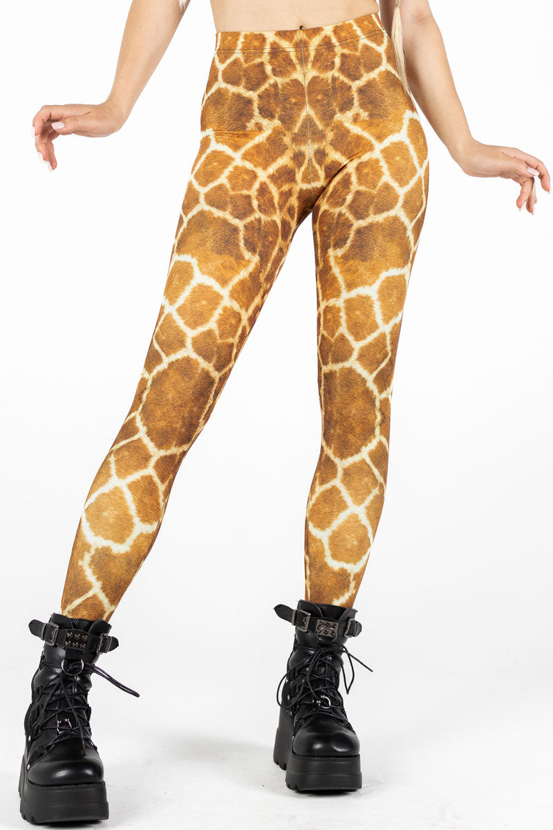 Giraffe Leggings Close View