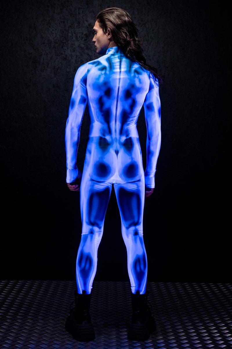 Icy Men's Costume UV Back View