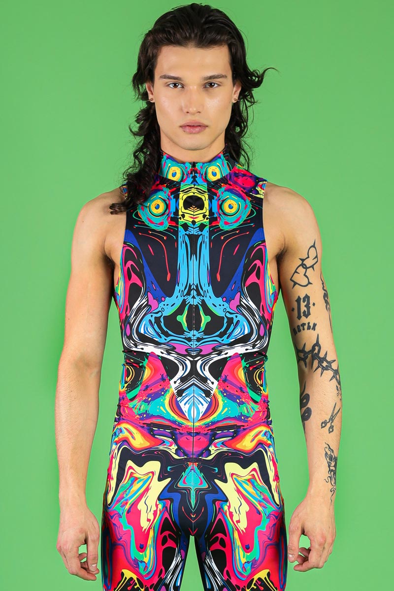 Inksplosion Sleeveless Costume for Men