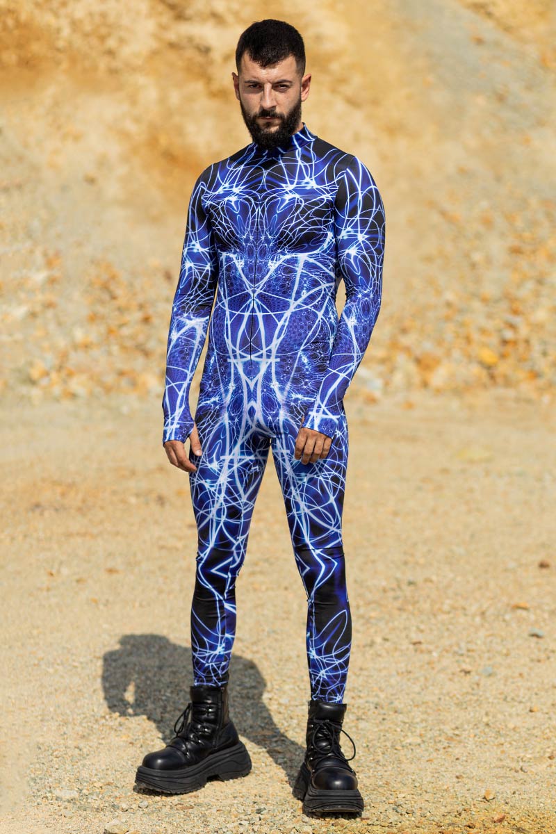 Lightning Men Costume Front View