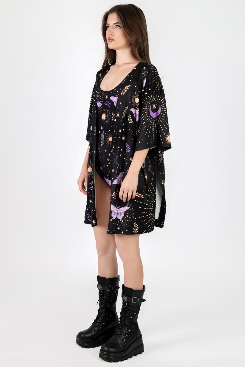 Lunar Moth Kimono Side View