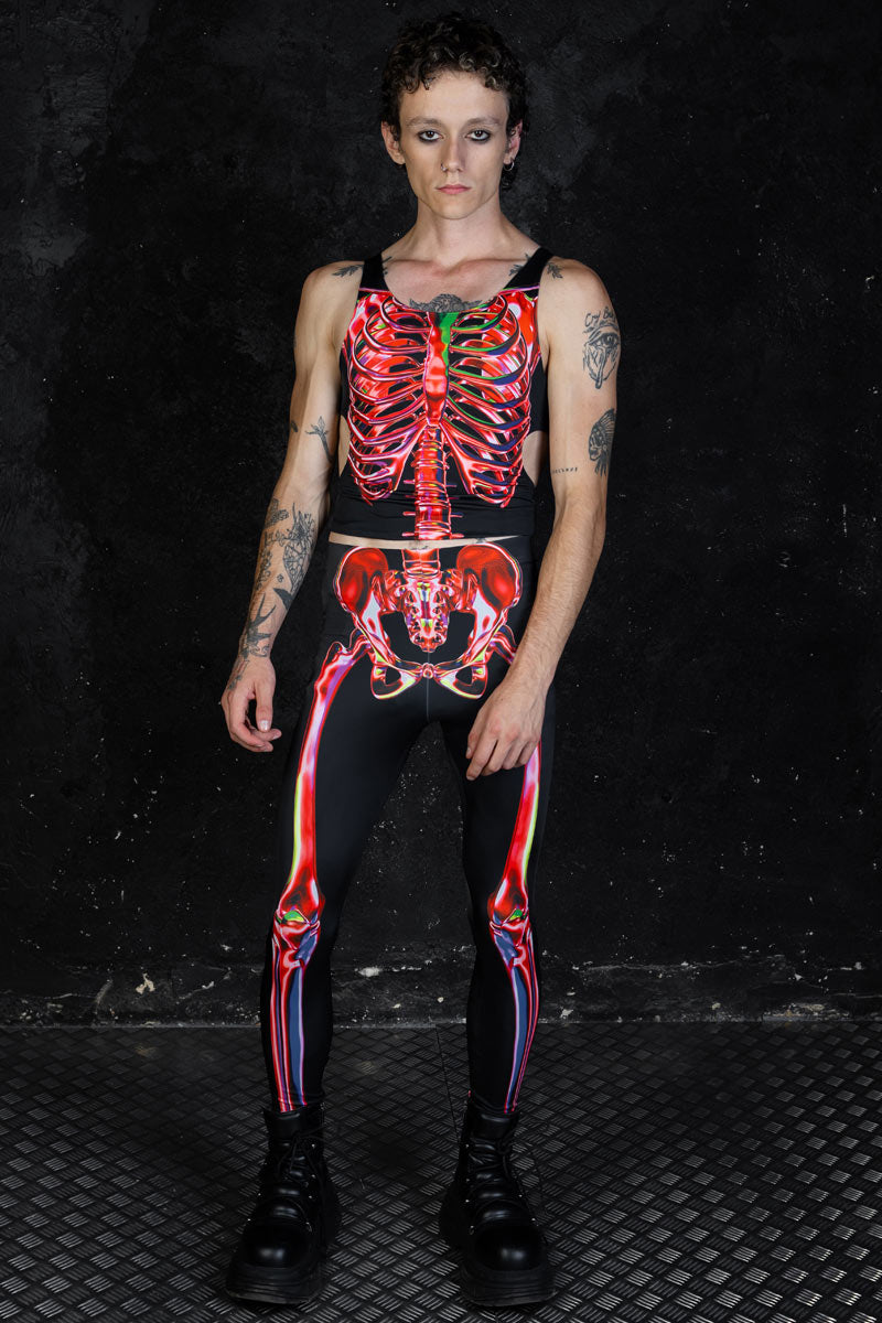 Men's Ruby Skeleton Leggings