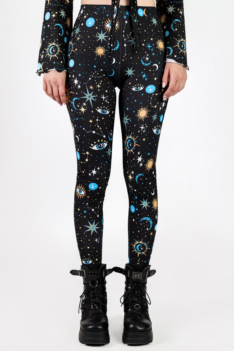 Moonlight Esoterica Leggings Close View