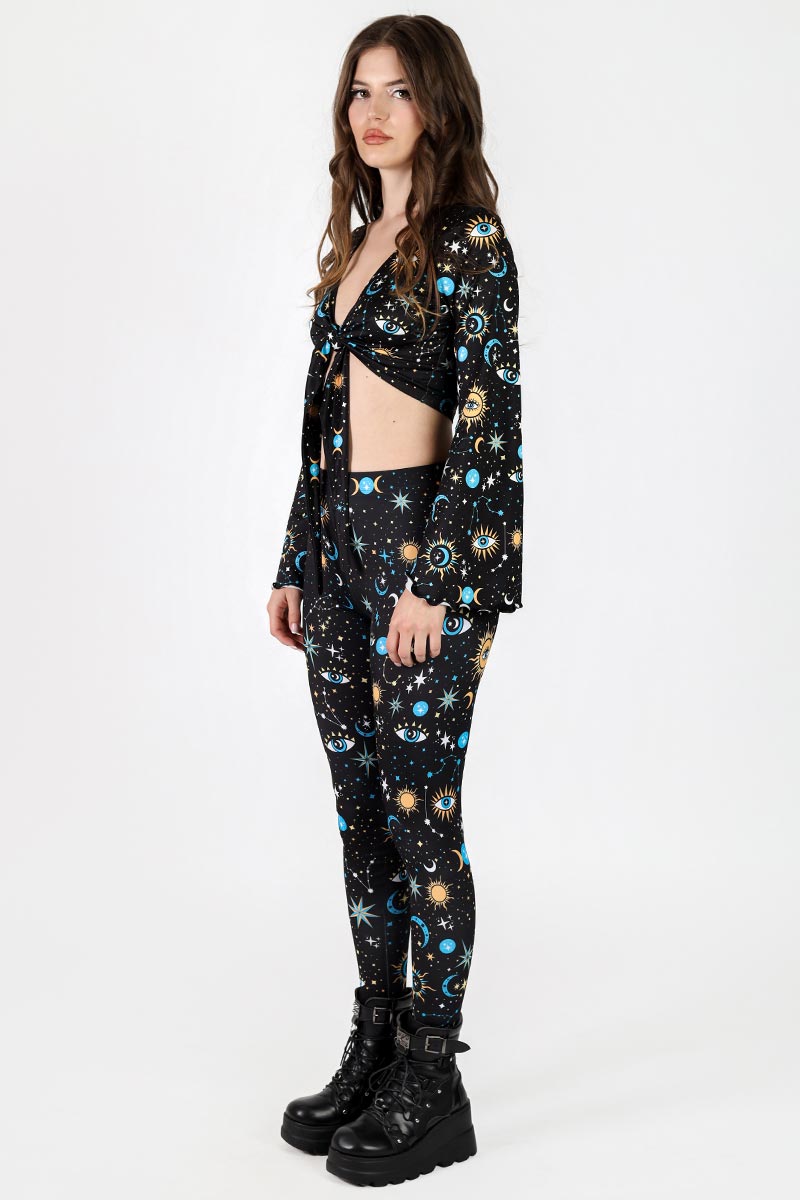 Moonlight Esoterica Leggings Side View