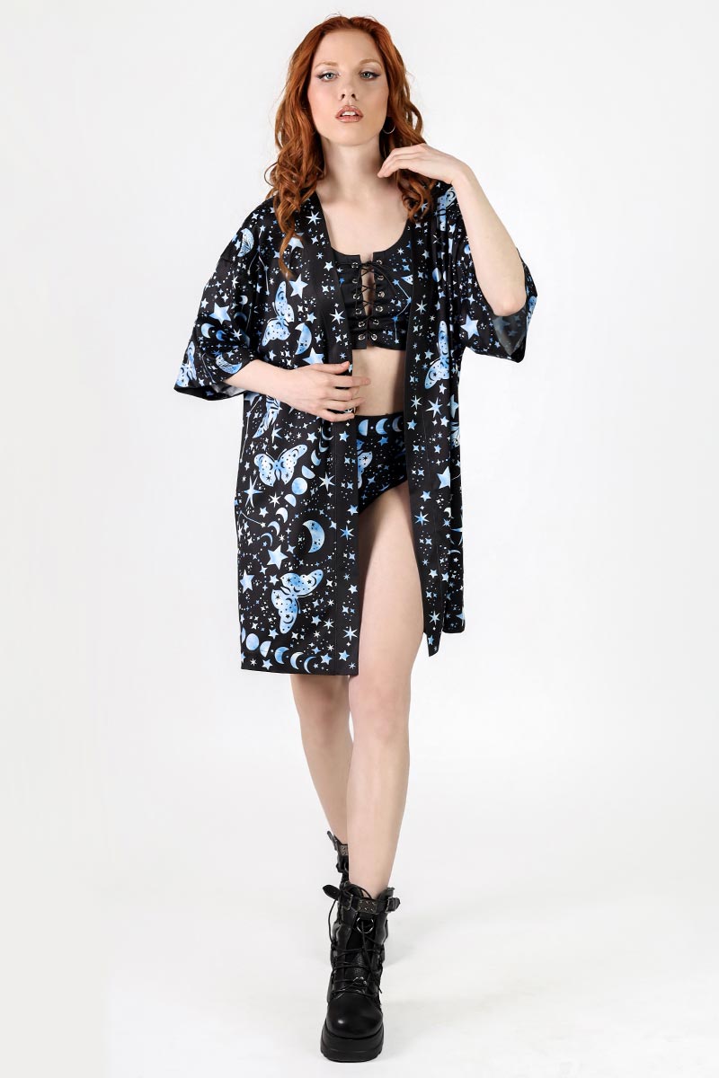 Moonlight Mystique Kimono Front View