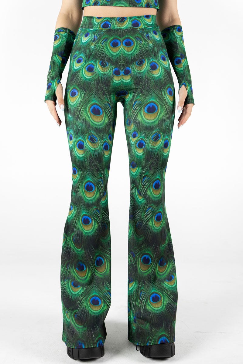 Peacock Bell Bottoms Set Close View