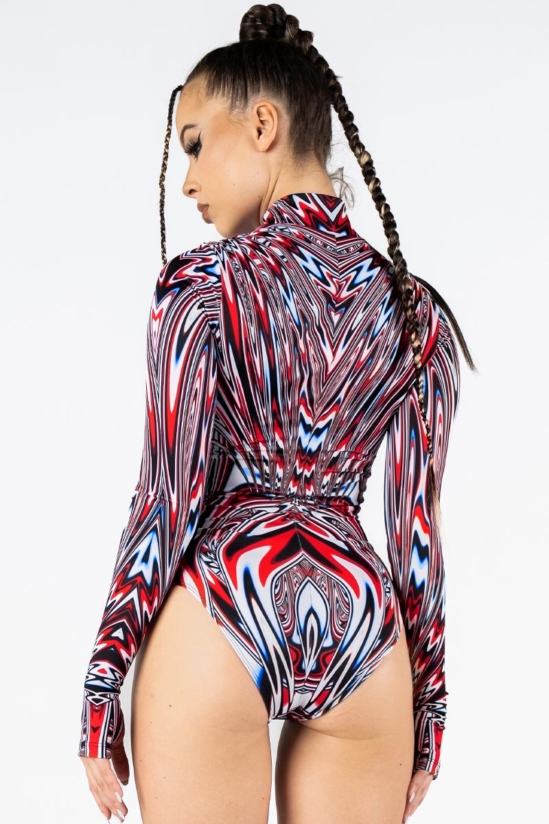 Primal Pulse Long Sleeved Bodysuit Back View