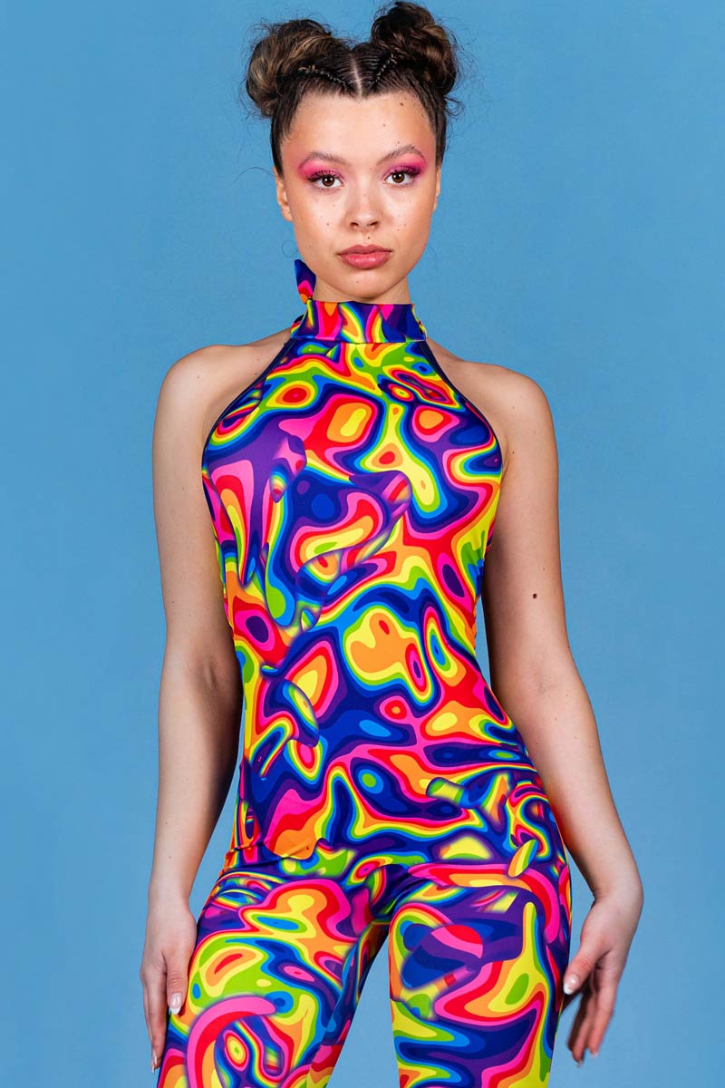 Rainbow Dreams Catsuit Close View