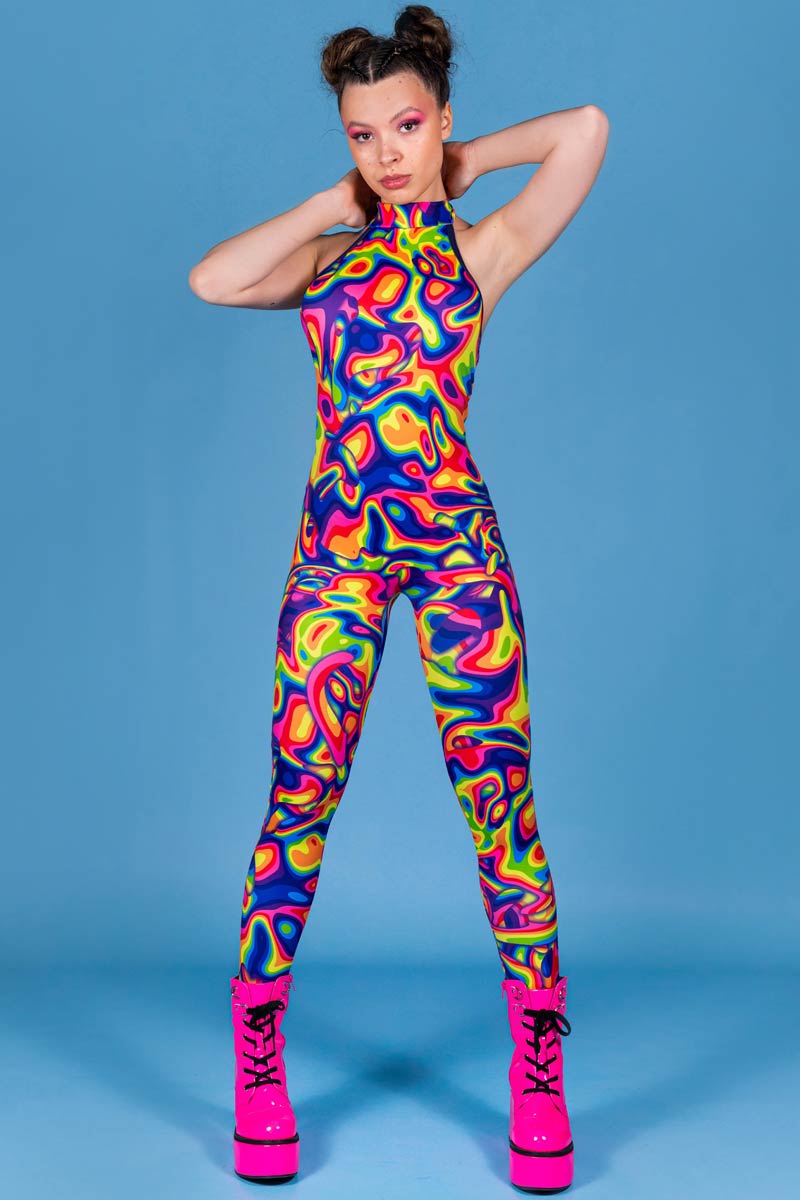 Rainbow Dreams Catsuit Front View