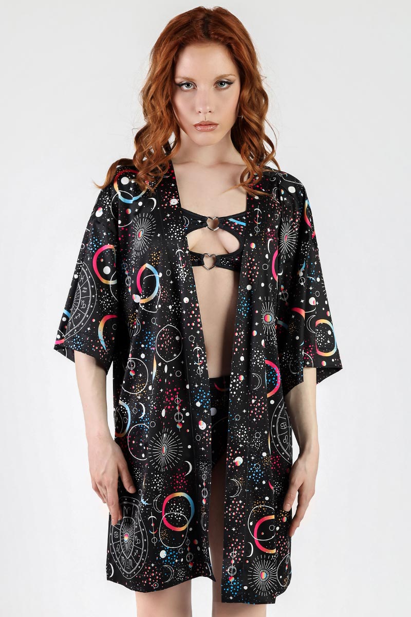 Solar Eclipse Kimono Close View