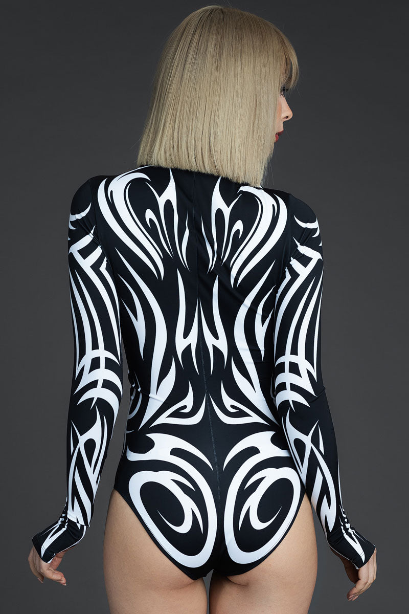 Spiritual Realm Long Sleeve Bodysuit Back View