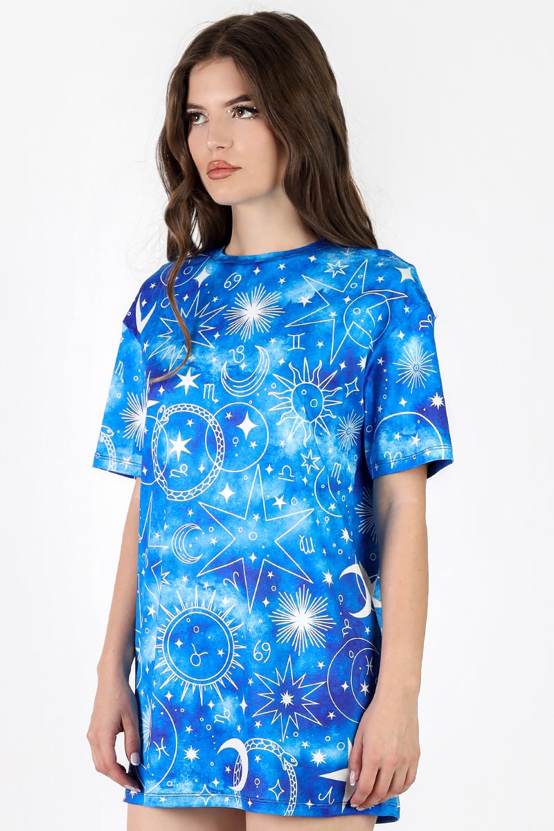 Starry Skies Oversized Tee Side View