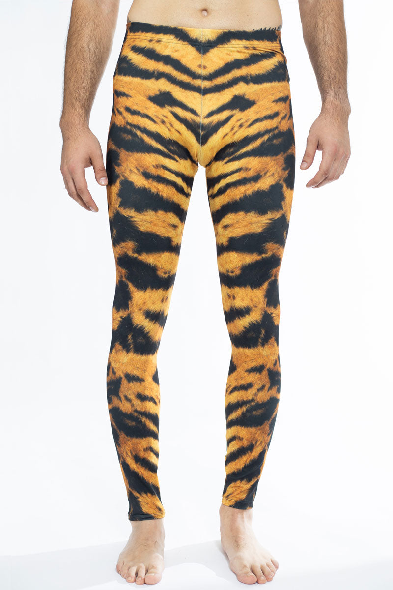 Tiger Men Leggings Close View