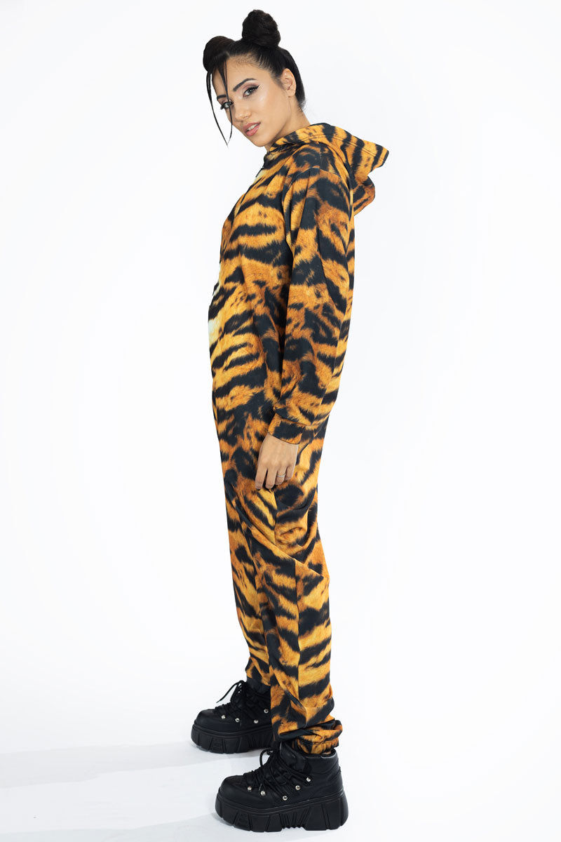 Tiger Onesie Side View