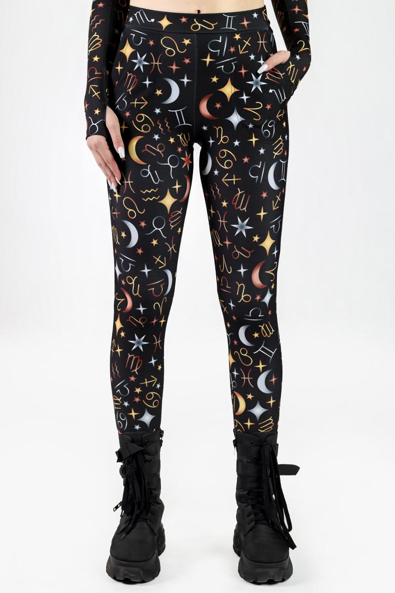 Zodiac Gems Cuffed Pants Close View