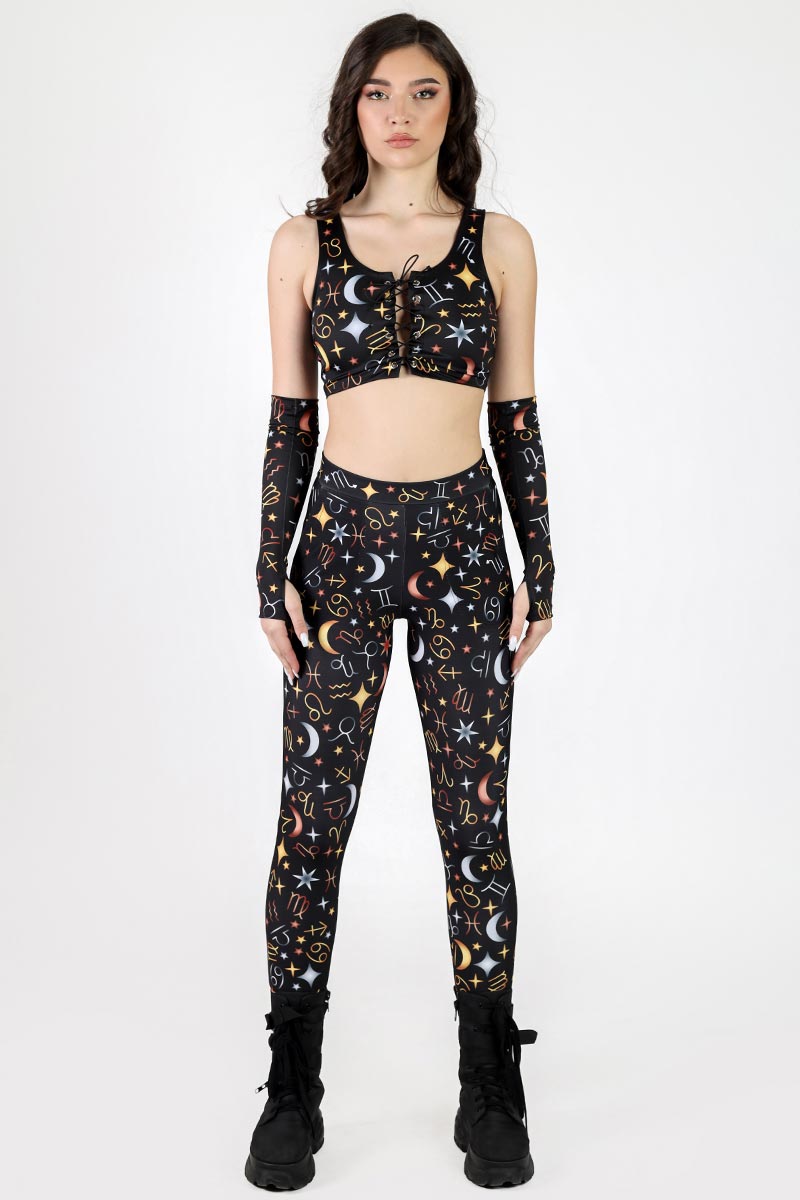 Zodiac Gems Cuffed Pants Front View