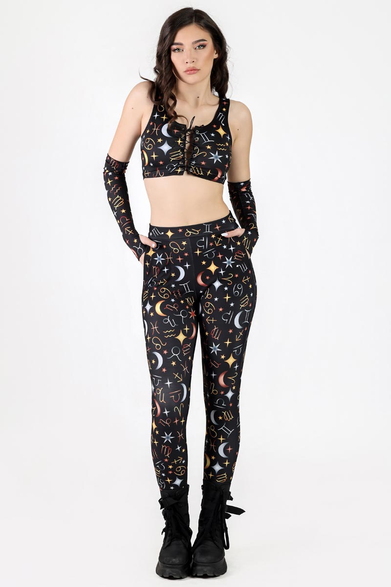 Zodiac Gems Cuffed Pants Full View