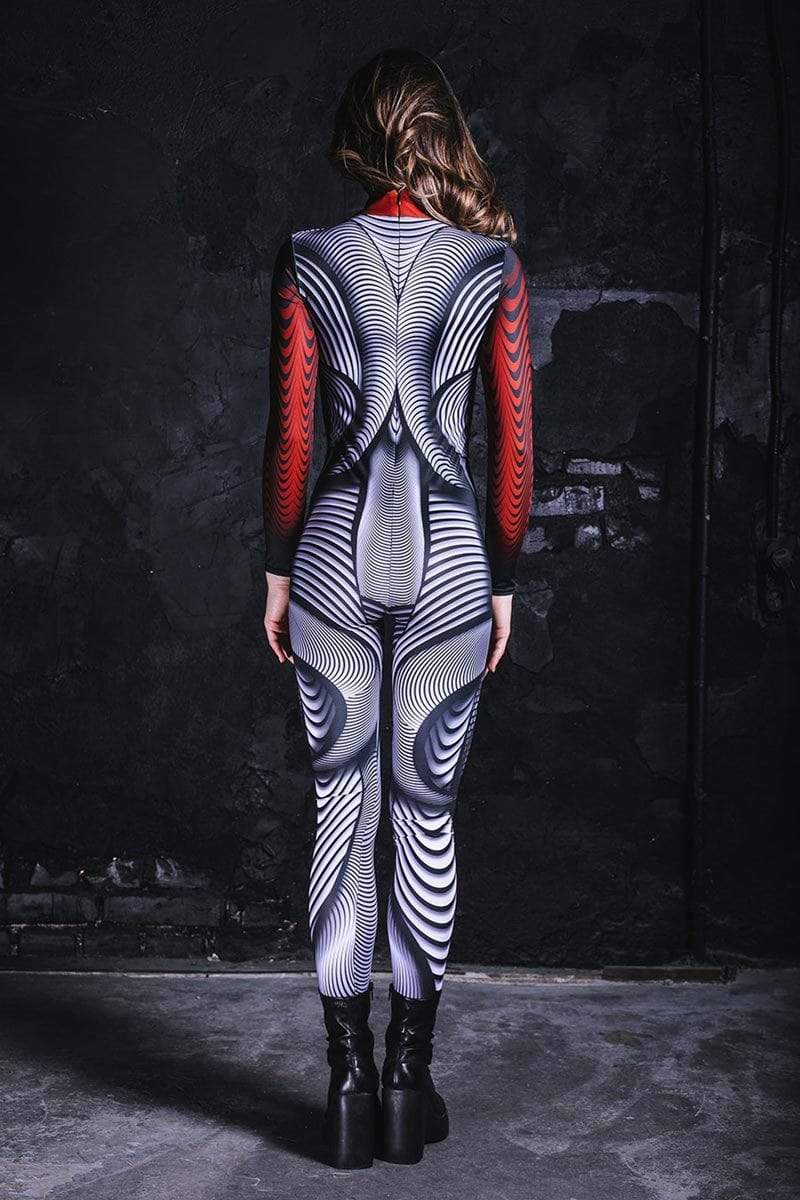 Futuristic Women Costume Back View