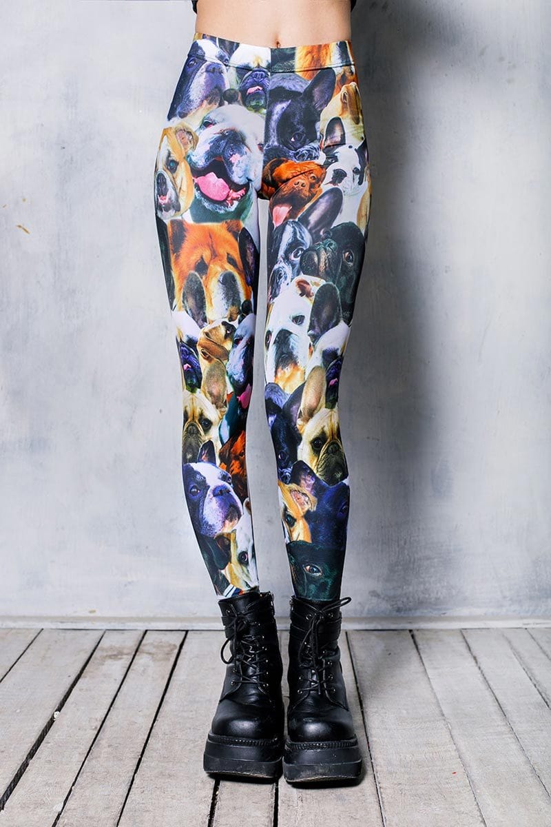 Bulldog Leggings Close View