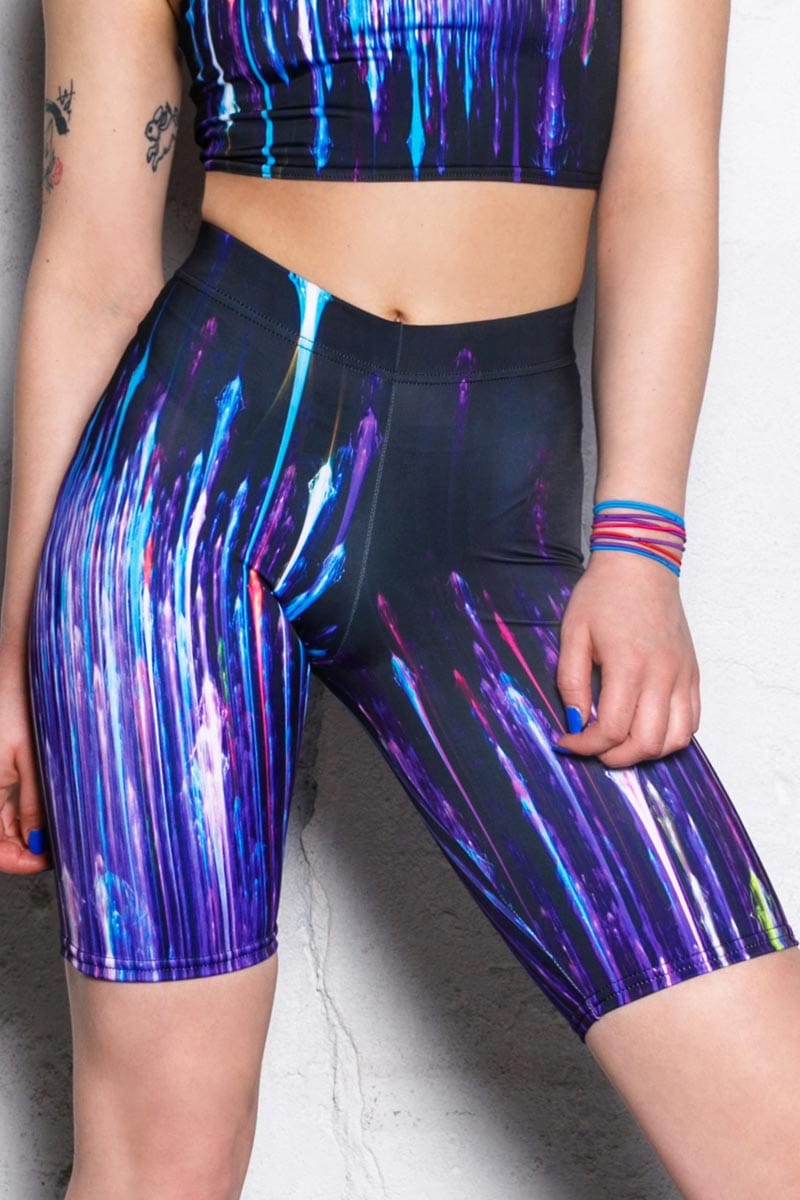 City Lights Biker Shorts Set Close View