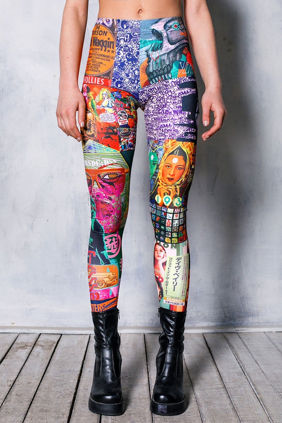 Pop Art Leggings Close View