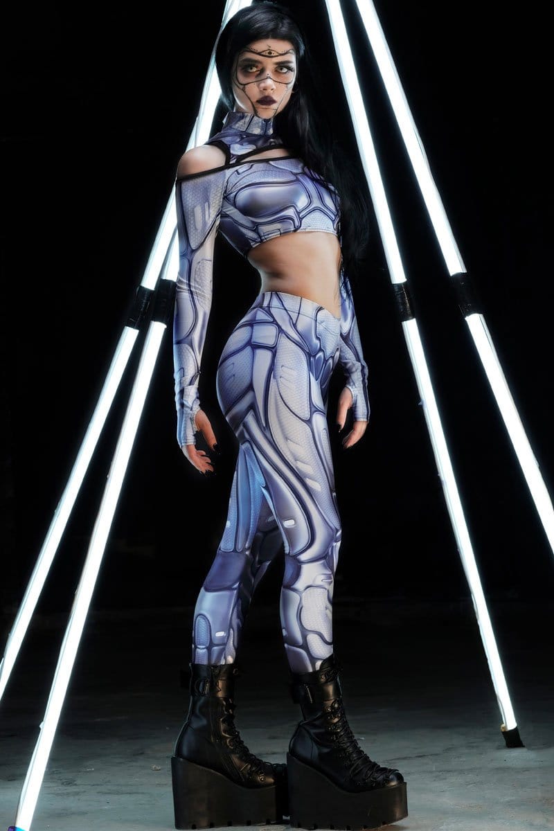 Steel Babe Sci-Fi Leggings Side View