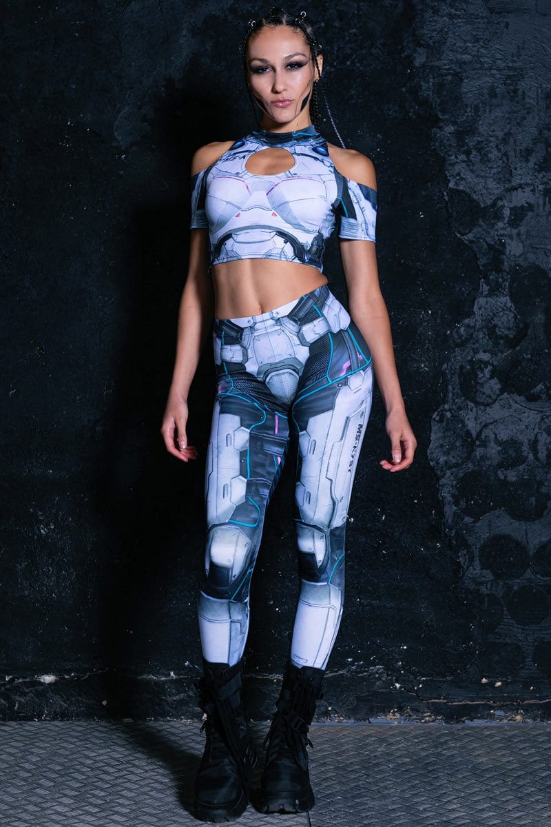 Cyber Soldier Leggings Set Full View