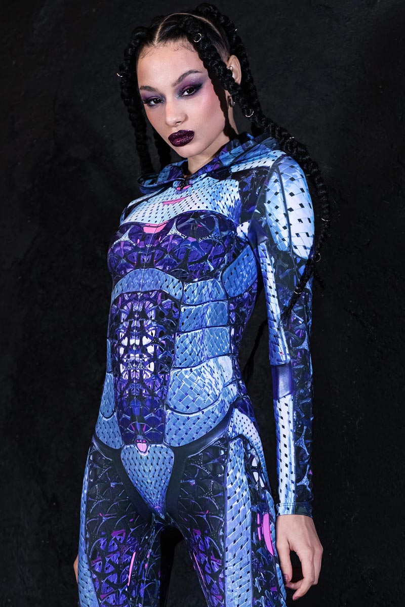 Cybernetic Skin Costume Close View