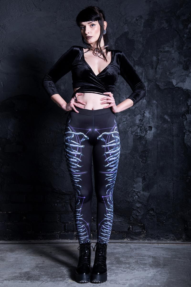 Alien Spine Leggings Full View