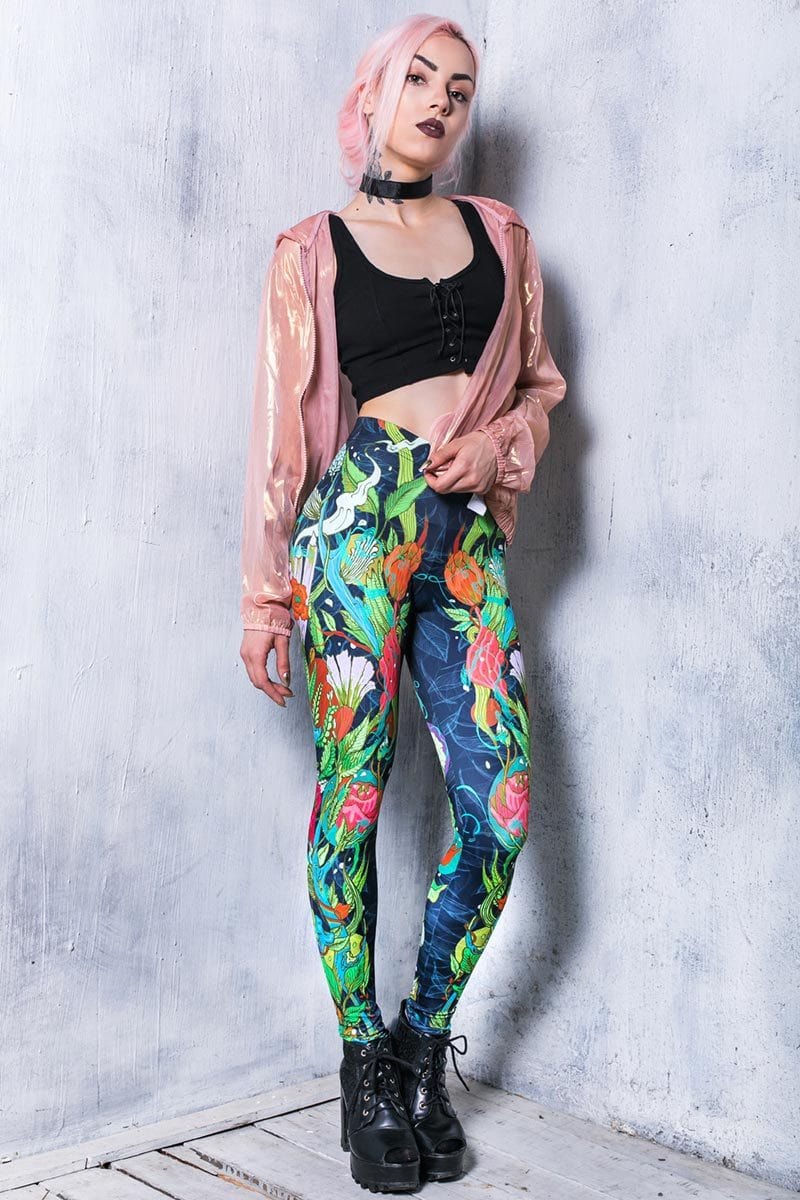 Blooming Leggings Front View