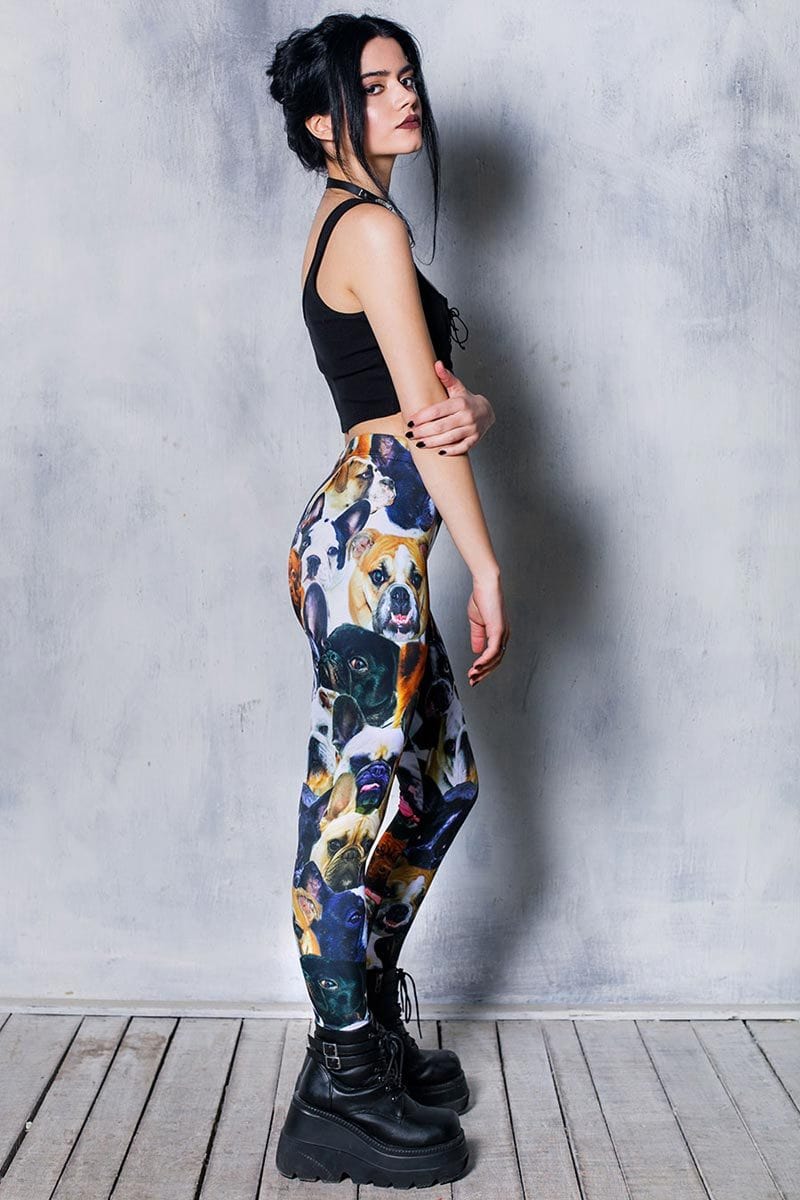 Bulldog Leggings Side View