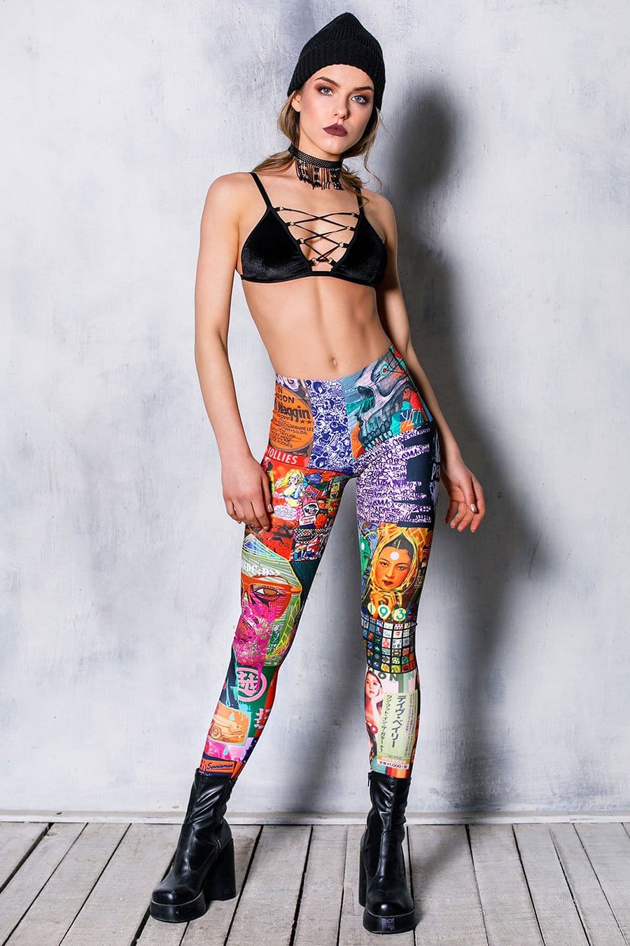 Pop Art Leggings Front View