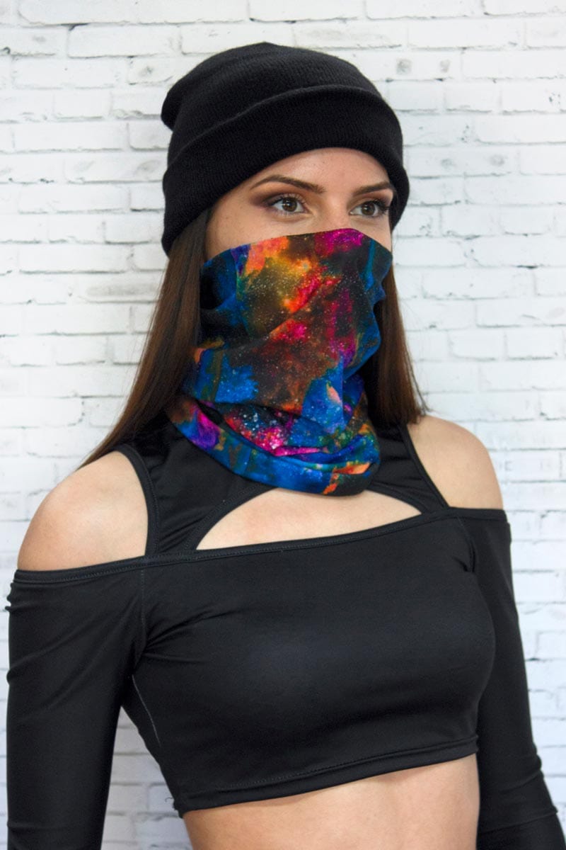 Galaxy Neck Gaiter Left Side View