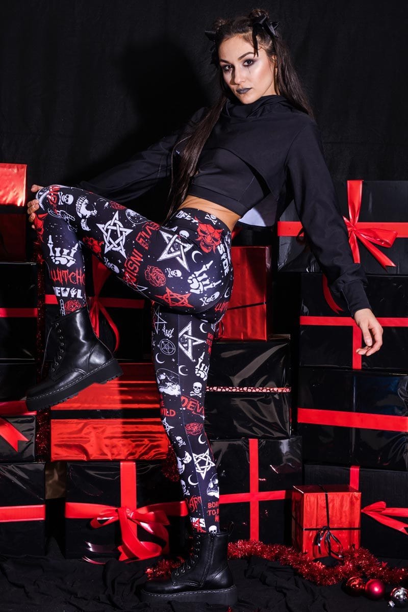 Devil inside Leggings Side View