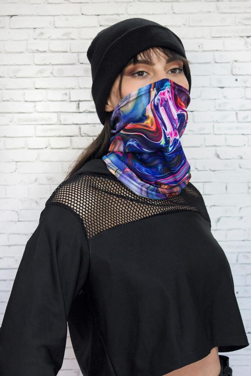 Liquid Neck Gaiter Left Side View