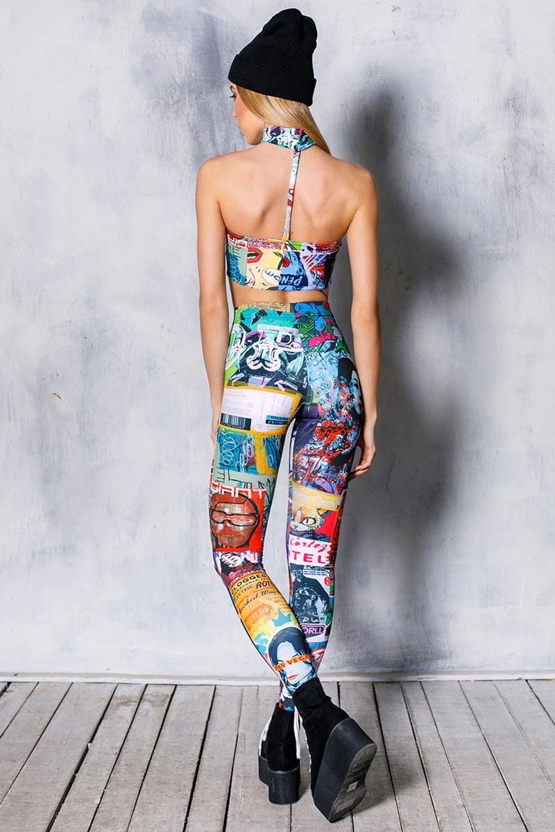 Pop Culture Leggings Back View