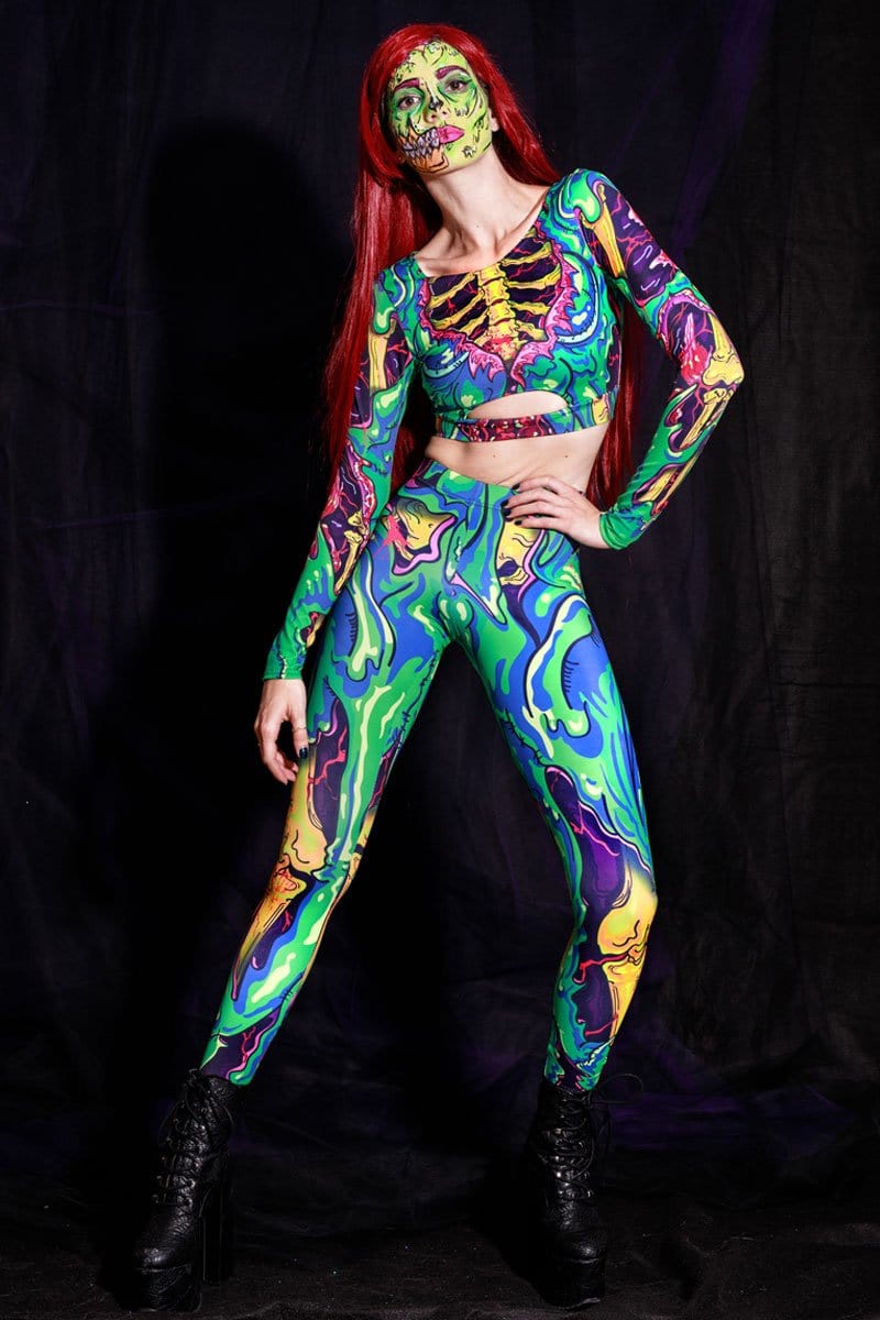 Zombie Women Leggings Front View